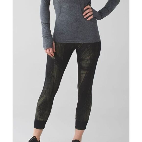 Womens Lululemon Fresh Mesh Run Crop - Picture 1 of 6